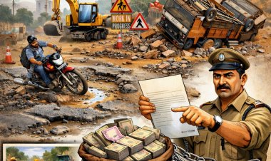 सड़क निर्माण में लापरवाही पर कड़ा प्रहार: जशपुर में ठेकेदार की ₹5 लाख अमानत राशि राजसात