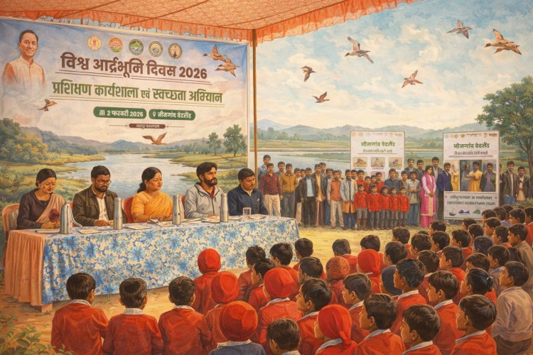 जशपुर: नीमगांव जलाशय में गूंजा वेटलैंड संरक्षण का संकल्प, विधायक रायमुनी भगत ने स्वच्छता अभियान की अगुवाई की