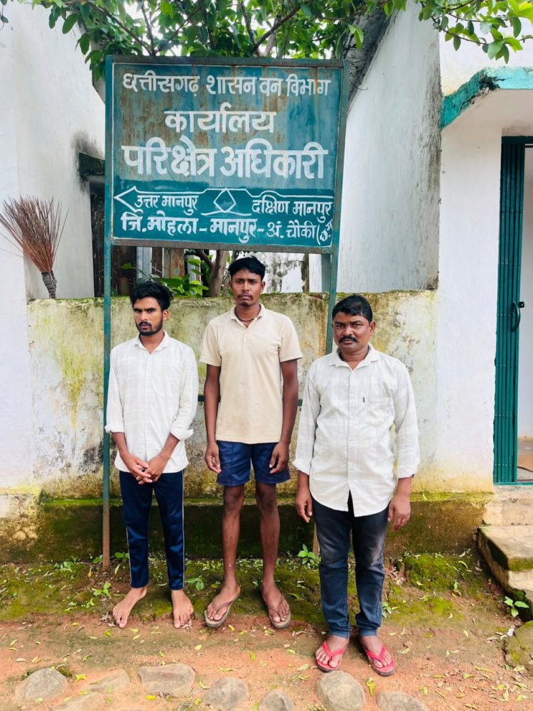 वन्यजीव तस्करों पर वन विभाग का बड़ा प्रहार: सांभर के शिकार मामले में 3 आरोपी गिरफ्तार, पहुंचे जेल